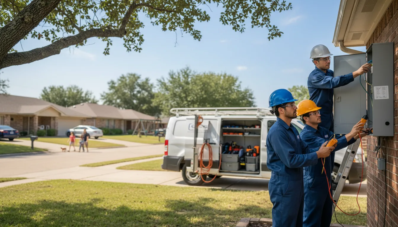 Certified electrician providing emergency electrical services in Shambaugh, IA